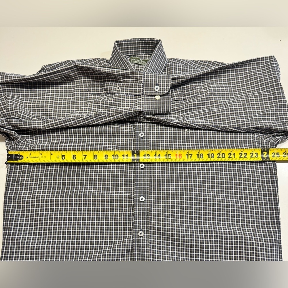Southern Point Co The Hadley Shirt Mens Medium Long Sleeve Button Up Green Plaid - Picture 6 of 8